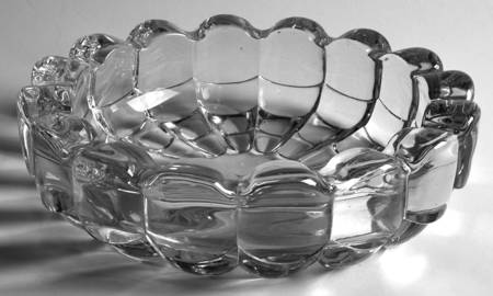 Cascade Clear Punch Bowl Stand aka 8" Ashtray