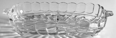 Cascade Clear 11" Rectangular 3 Part Relish