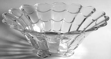 Cascade Clear 12" 4-Toed Footed Bowl