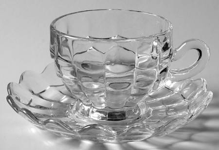 Cascade Clear Cup & Saucer Set