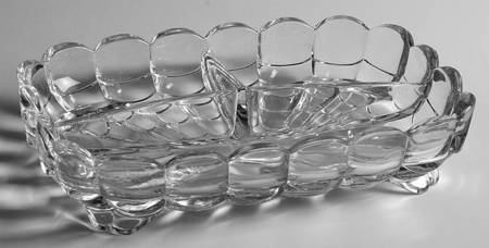 Cascade Clear 9" Oblong 3 Part Celery/Relish