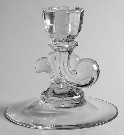 Cascade Clear Single Light Candlestick