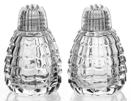 Cascade Clear Shaker Set with Glass Lids