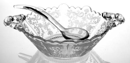 Chantilly Martha/328 2 Handled Mayonnaise with Ladle