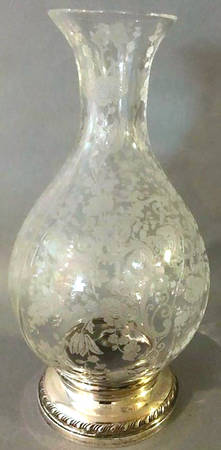 Chantilly 7" Flower Vase with Sterling Base