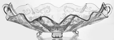 Chantilly 12" Caprice Shape 4 Toed Handled Oval Bowl