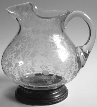 Chantilly 74 Oz Ice Lip Pitcher with Sterling Base