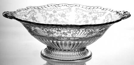 Chantilly 10" Handled Footed Bowl by Cambridge
