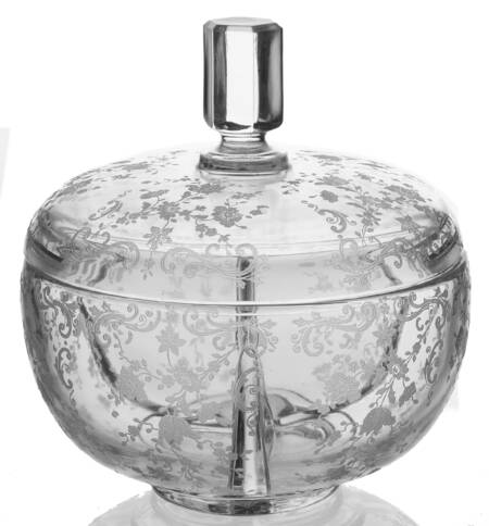 Chantilly 3 Part Candy Dish & Lid by Cambridge