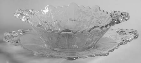 Chantilly Martha/328 2 Handled Mayonnaise with Underplate