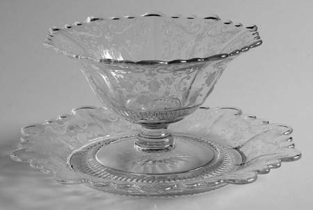 Chantilly Martha/276 Footed Mayonnaise with Underplate