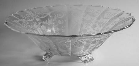 Chantilly 12" 3-Toed Footed Bowl