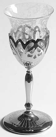 Chantilly Metal Liquor Cocktail with Crystal Insert by Cambridge