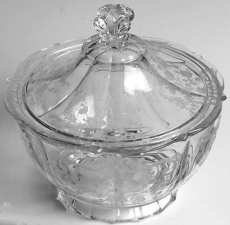 Chantilly Footed Candy Box & Lid by Cambridge