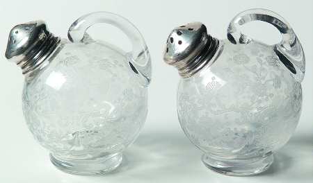 Chantilly Shaker Set & Sterling Lids by Cambridge