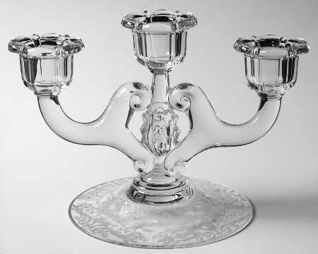 Chantilly 6" Three Light Candlestick