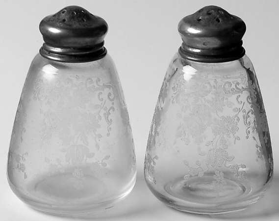 Chantilly Shaker Set with Sterling Lids