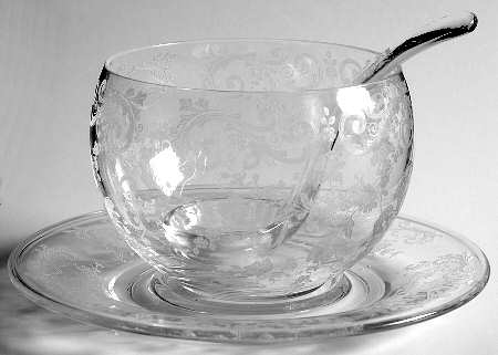 Chantilly Mayonnaise Bowl,  Underplate and Ladle