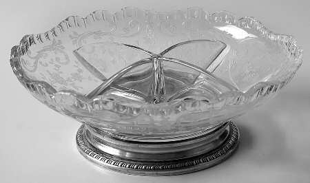 Chantilly 4 Part Relish with Sterling Base