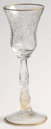 Chantilly (3600, Gold Trim) Cordial Glass