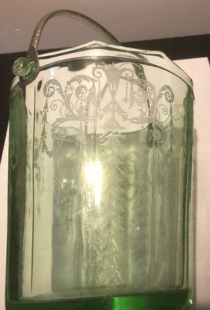 Cleo Green (Stem 3077) 3400/851 Ice Bucket with Handle