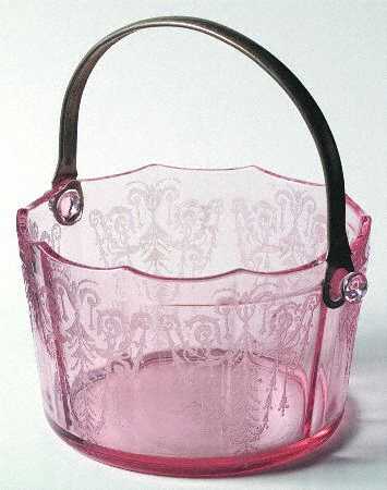 Cleo Pink (Stem 3077) Whipped Cream Pail & Metal Handle