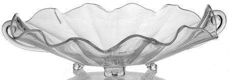 Corinth (Optic) 12" Caprice Shape 4 Toed Handled Oval Bowl