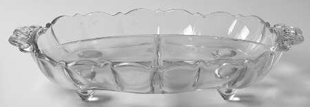 Corinth (Optic) 12" Oval 3 Part Celery/Relish