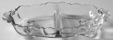 Corinth (Optic) #3900 124 Oblong Vertical Divided 2 Part Relish