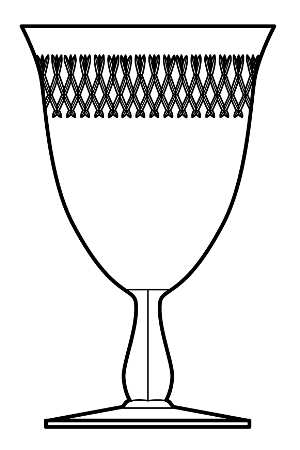 Crown Water Goblet