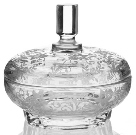 Daffodil Clear (Stem 3779, Not Gold Encrusted) Candy Box & Lid