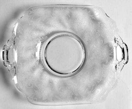 Daffodil Clear (Stem 3779, Not Gold Encrusted) 3400/1181 Handled Bon Bon Plate