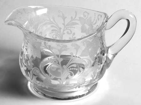 Daffodil Clear (Stem 3779, Not Gold Encrusted) Creamer