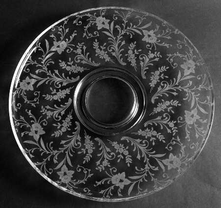 Daffodil Clear (Stem 3779, Not Gold Encrusted) Torte Plate