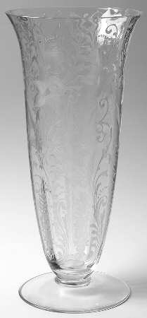 Daffodil Clear (Stem 3779, Not Gold Encrusted) 11" Footed Vase