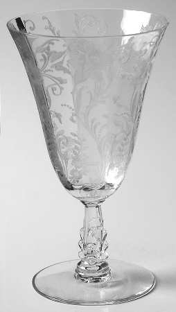 Daffodil Clear (Stem 3779, Not Gold Encrusted) Low Water Goblet