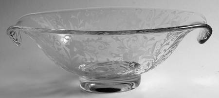 Daffodil Clear (Stem 3779, Not Gold Encrusted) 11" Oval Bowl