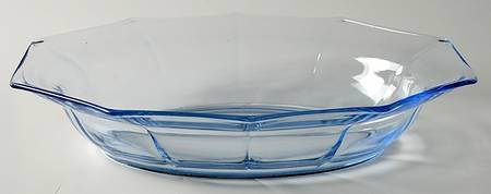Decagon Light Blue Oval Bowl