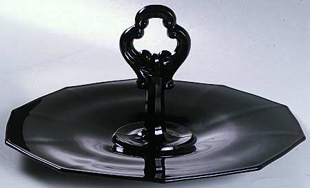 Decagon Ebony Center Handle Tray