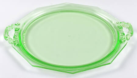 Decagon Green (Light Emerald) 14" Handled Tray