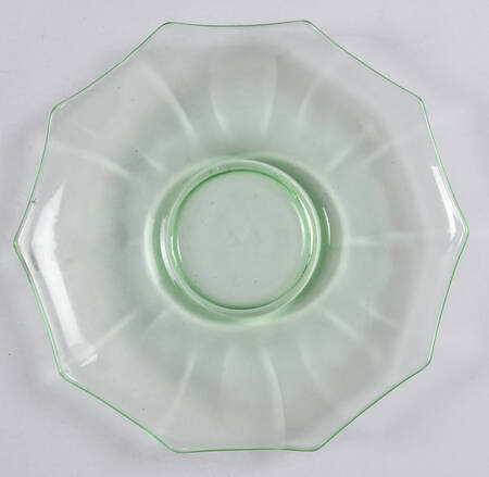 Decagon Green (Light Emerald) Saucer Only