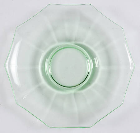 Decagon Green (Light Emerald) Bouillon Saucer