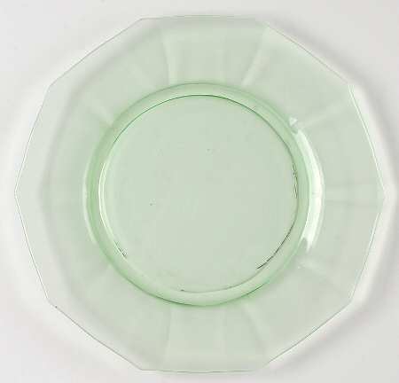 Decagon Green (Light Emerald) Dinner Plate