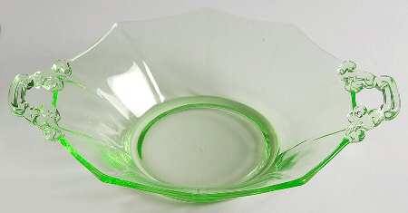 Decagon Green (Light Emerald) 2 Handled Bon Bon