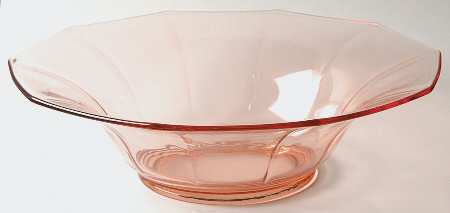 Decagon Pink Flared Bowl