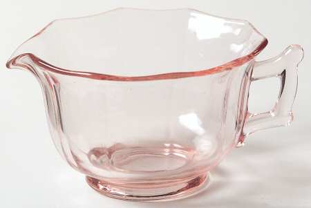 Decagon Pink Creamer by Cambridge
