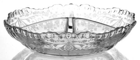 Diane Clear (Stem 3122) 6" Round 3 Part Relish