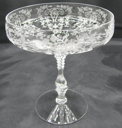 Diane Clear (Stem 3122) Round Compote (Height X Width)