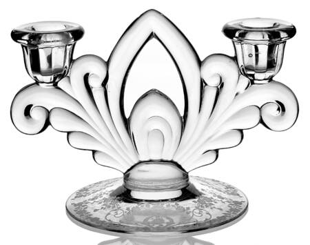 Diane Clear (Stem 3122) 6" Double Light Candlestick