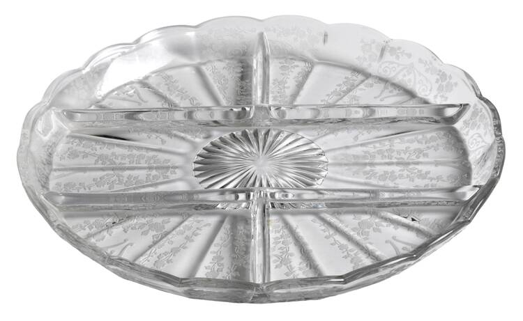 Diane Clear (Stem 3122) 10" Round 5 Part Relis